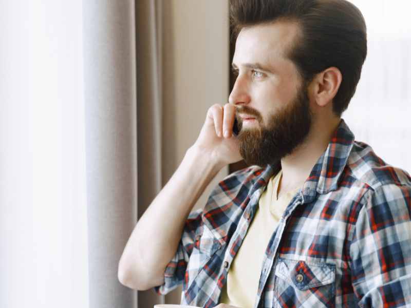 Man talking on the phone